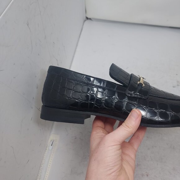 BLANK POST Christian Louboutin Mens MJ Moc Alligator Black Bit Loafer - Picture 4 of 7
